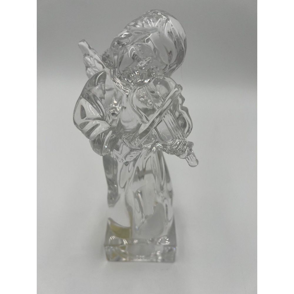 Mikasa Lead Crystal Angel With Harp Herald Collection Original Sticker 8.25"